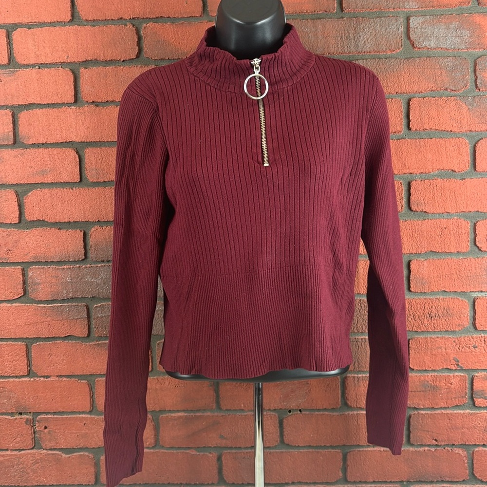 Divided  Shirt Woman‎ Large Quarter Zip